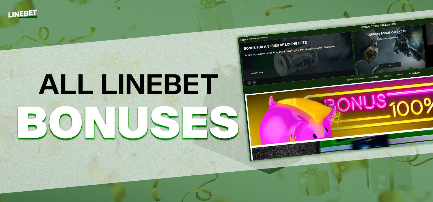 all linebet bonuses